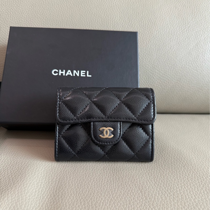 「M.Y精品」 Chanel 全新送禮🎁 小香 雙層卡包 短夾-0