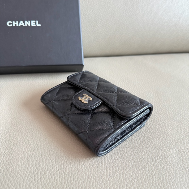 「M.Y精品」 Chanel 全新送禮🎁 小香 雙層卡包 短夾-4