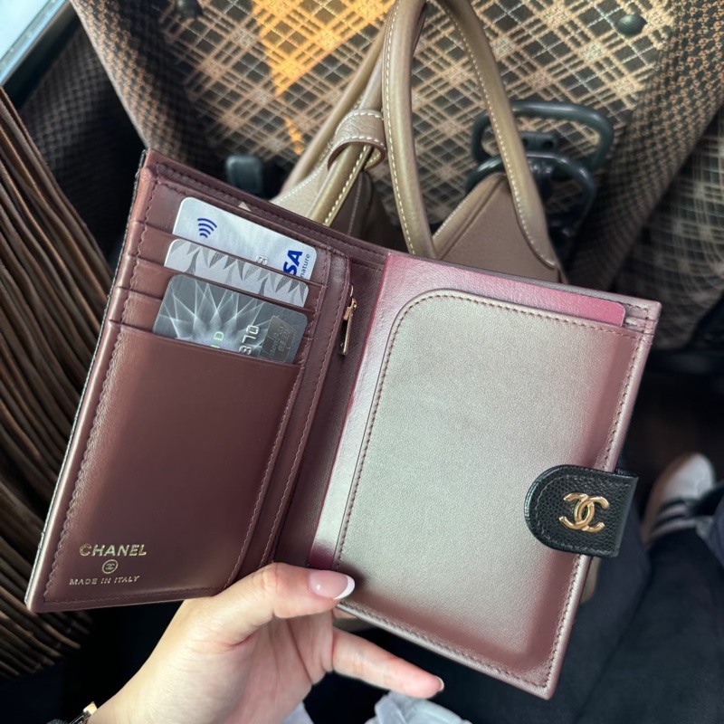 「M.Y精品」 Chanel 小香 最新26C 內拉鏈中夾 護照套 護照中夾-2