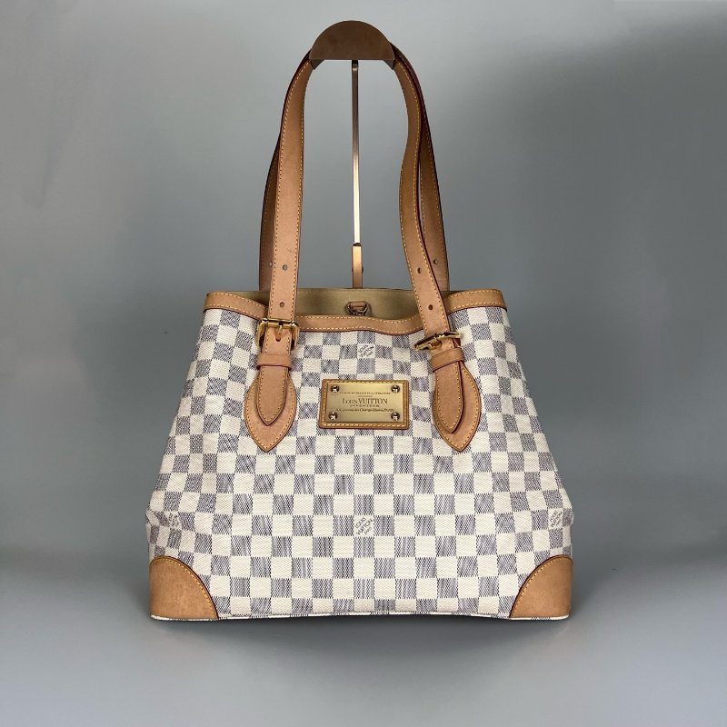 LV N51206 白棋盤HAMPSTEAD包-0