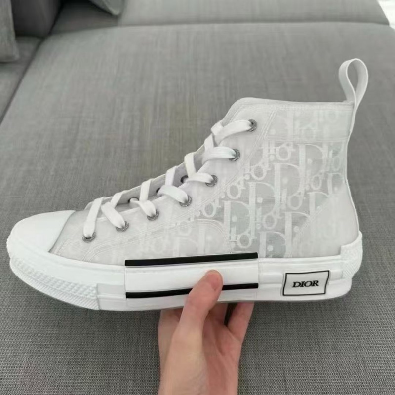 Dior b23 純白老花滿印運動鞋 36/38/39/40/41/42/44/45/-0