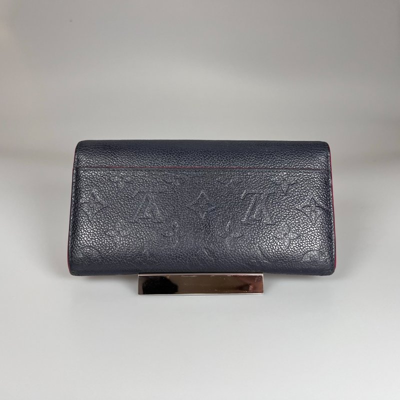 LV M62125 深藍壓紋信封長夾-1