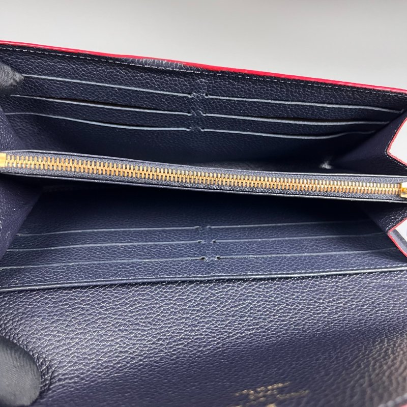 LV M62125 深藍壓紋信封長夾-6