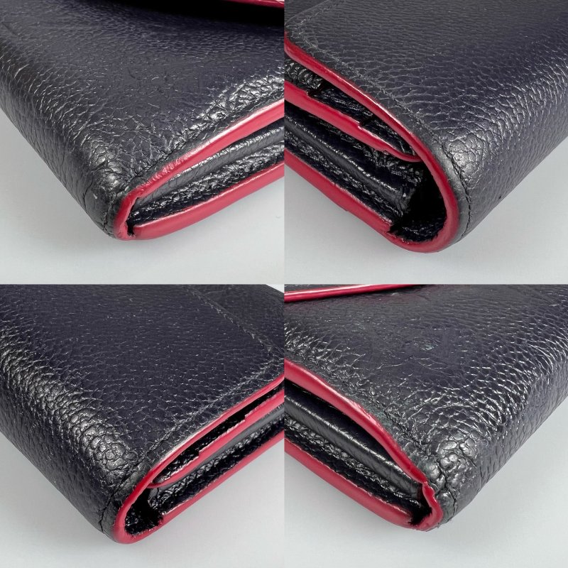 LV M62125 深藍壓紋信封長夾-12