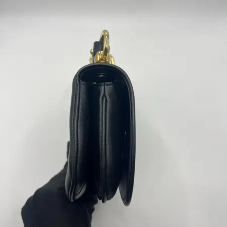 古驰/Gucci 黑色皮革Gucci Blondie系列迷你肩背包-3