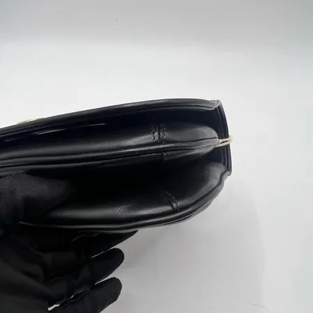 古驰/Gucci 黑色皮革Gucci Blondie系列迷你肩背包-6