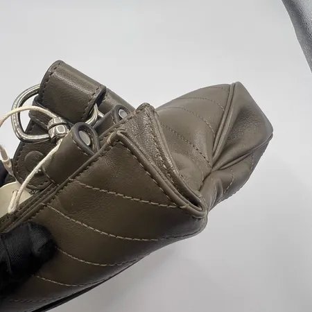 GUCCI(古驰) 互扣式双G皮革贴 三肩帶托特包 单肩包-13