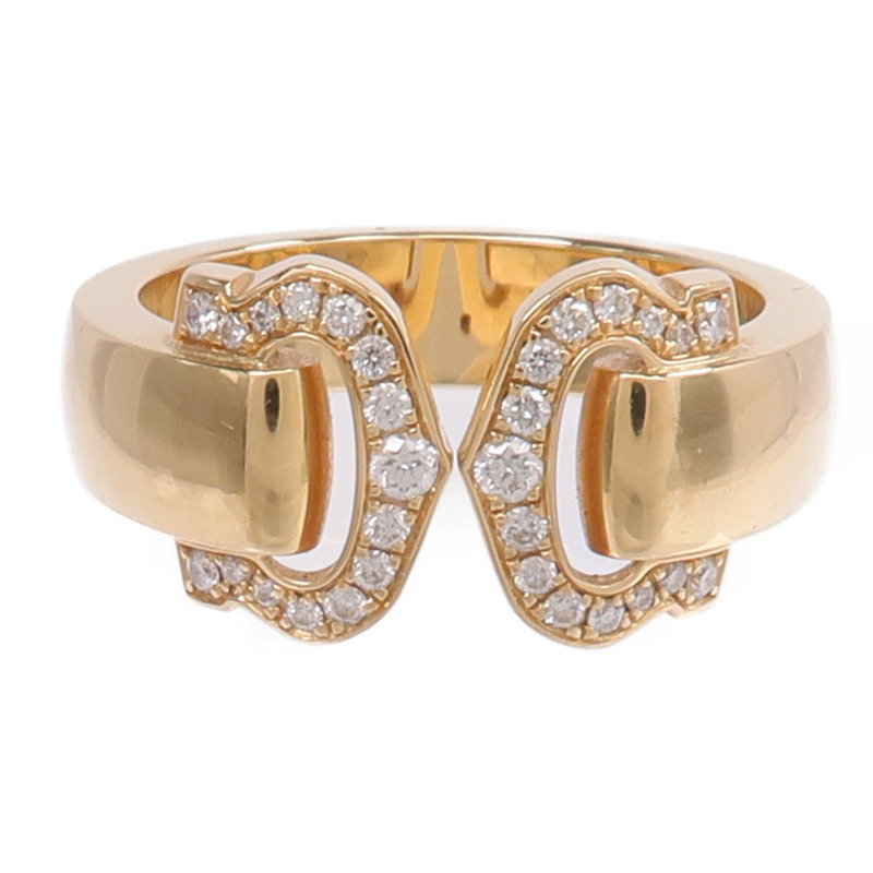 CARTIER 18K黃金2C Diamond Ring鑽石戒指Cartier#54/US#6.75-1