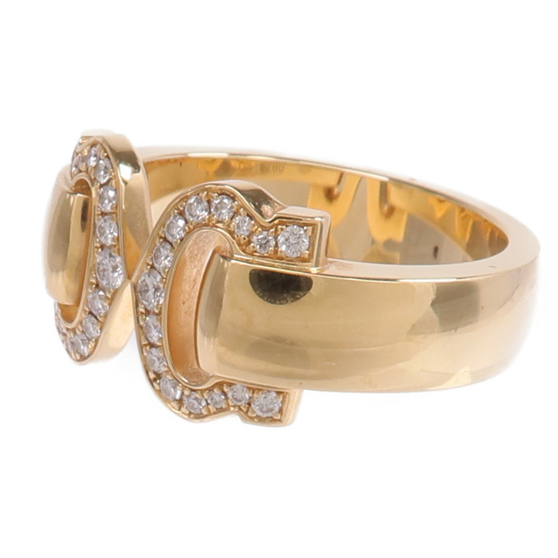 CARTIER 18K黃金2C Diamond Ring鑽石戒指Cartier#54/US#6.75-2