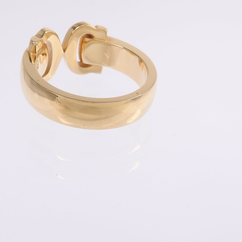 CARTIER 18K黃金2C Diamond Ring鑽石戒指Cartier#54/US#6.75-5