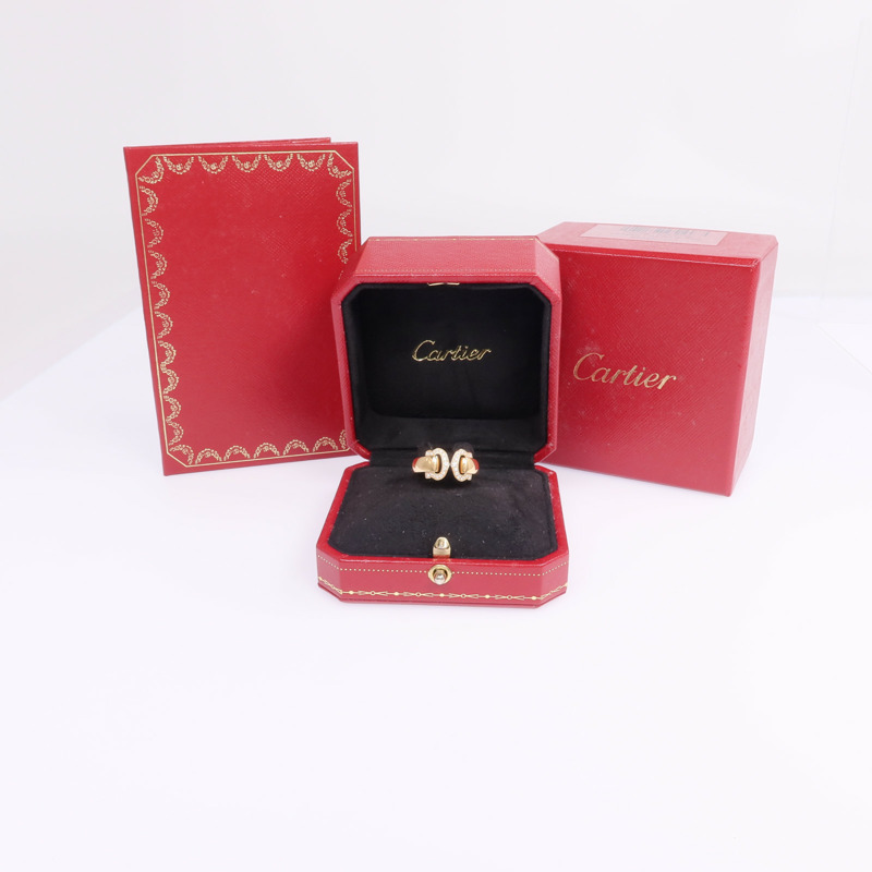 CARTIER 18K黃金2C Diamond Ring鑽石戒指Cartier#54/US#6.75-8