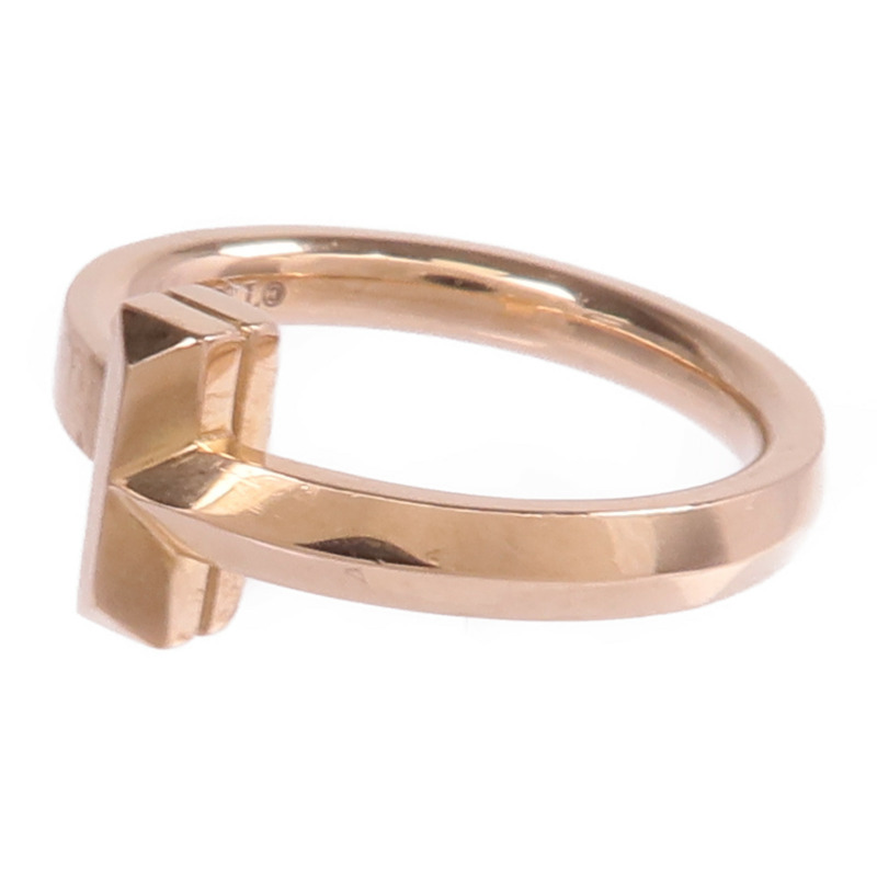 TIFFANY＆CO 18K玫瑰金T1 Ring戒指US#3.75-2