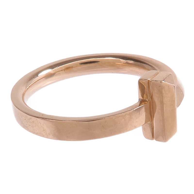 TIFFANY＆CO 18K玫瑰金T1 Ring戒指US#3.75-3