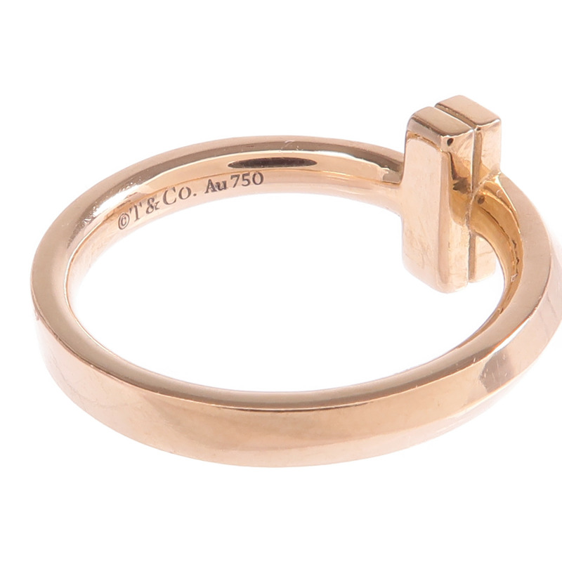 TIFFANY＆CO 18K玫瑰金T1 Ring戒指US#3.75-4