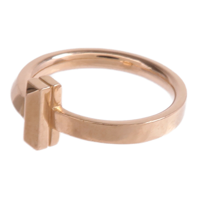 TIFFANY＆CO 18K玫瑰金T1 Ring戒指US#3.75-5