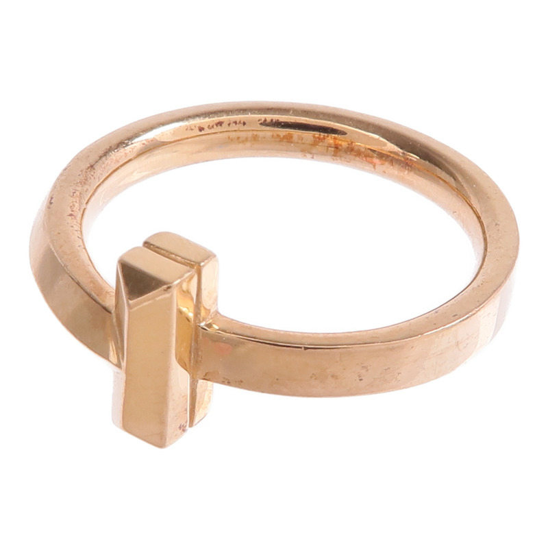 TIFFANY＆CO 18K玫瑰金T1 Ring戒指US#3.75-7