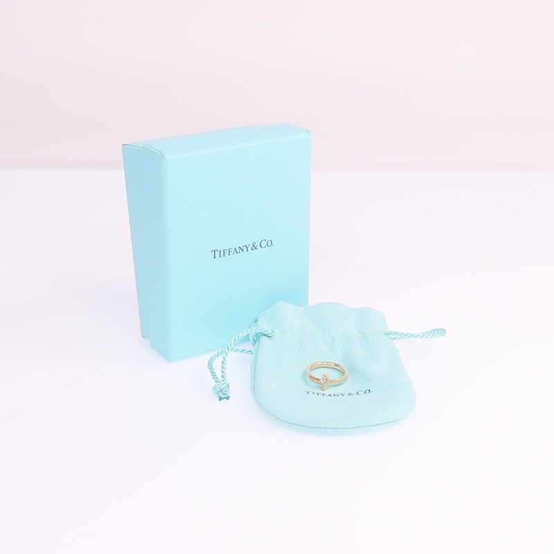 TIFFANY＆CO 18K玫瑰金T1 Ring戒指US#3.75-10