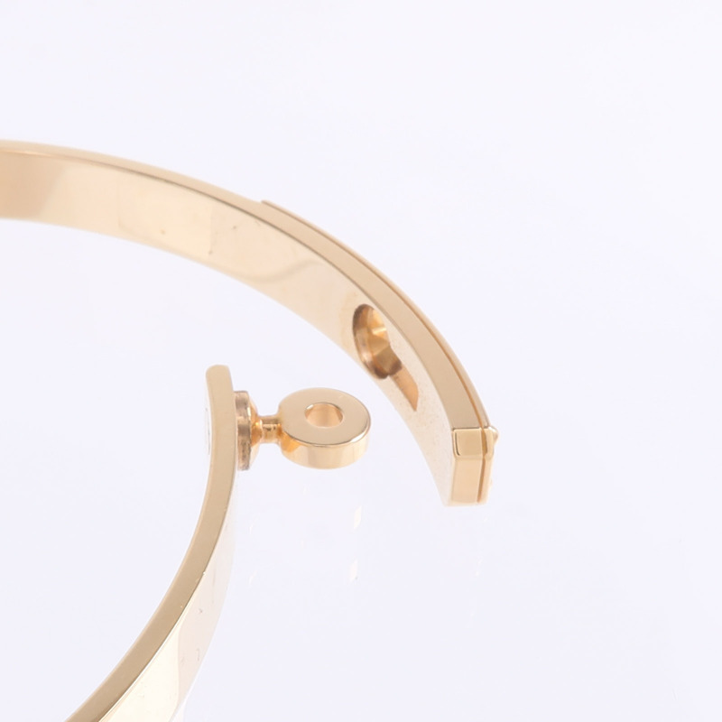 HERMES 18K玫瑰金Kelly Bracelet鑽石手鐲-7