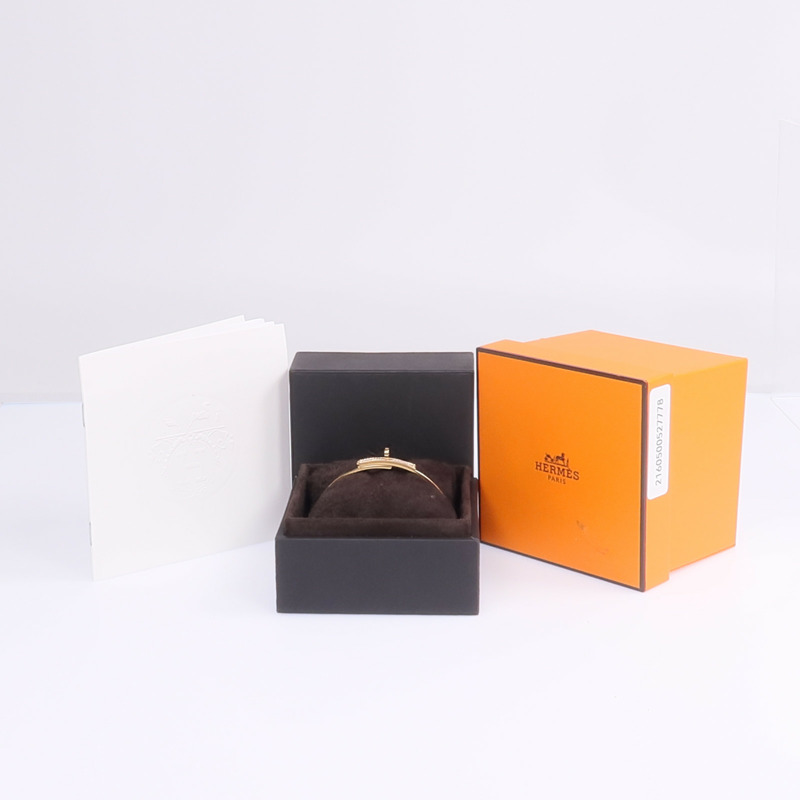 HERMES 18K玫瑰金Kelly Bracelet鑽石手鐲-8