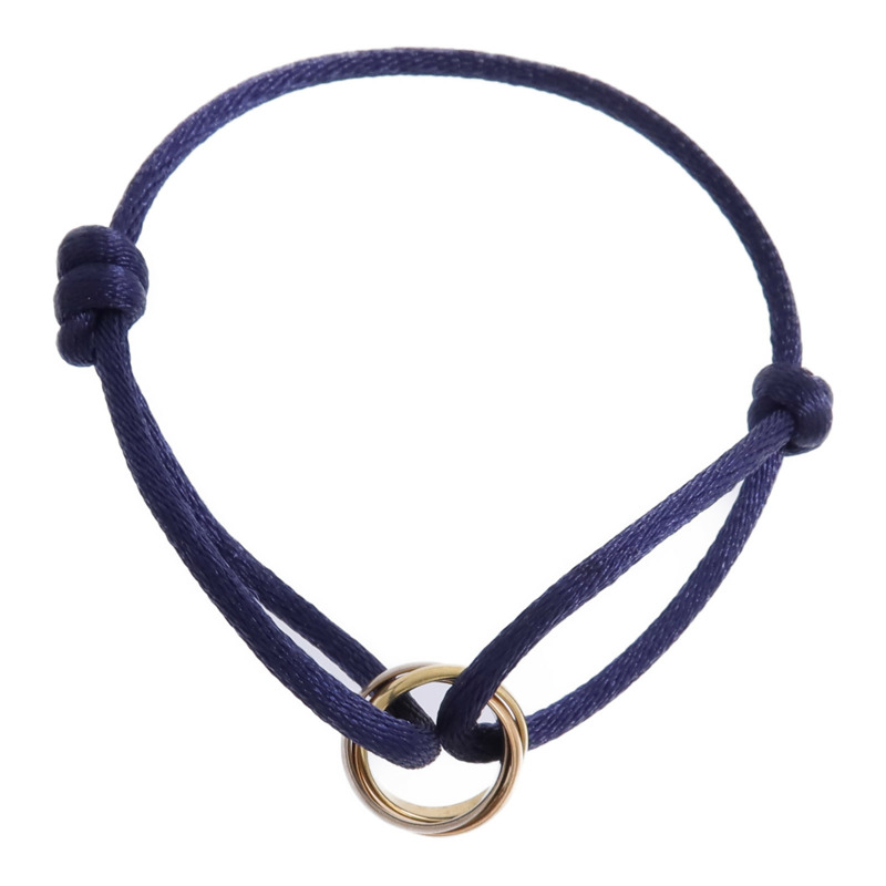 CARTIER 18K黃金/白金/玫瑰金Trinity Bracelet手帶-3