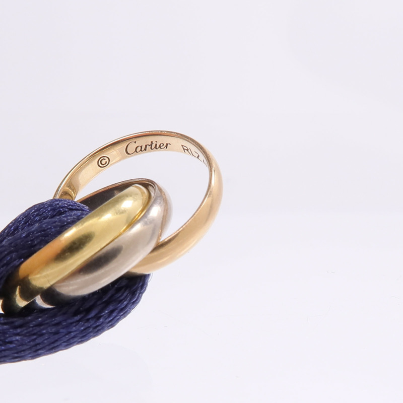 CARTIER 18K黃金/白金/玫瑰金Trinity Bracelet手帶-6