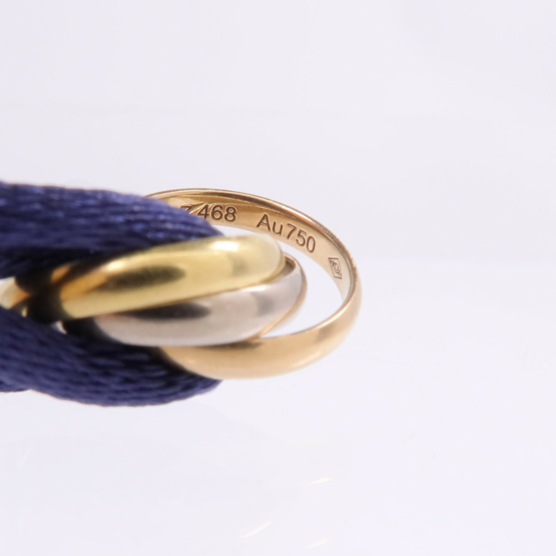 CARTIER 18K黃金/白金/玫瑰金Trinity Bracelet手帶-7