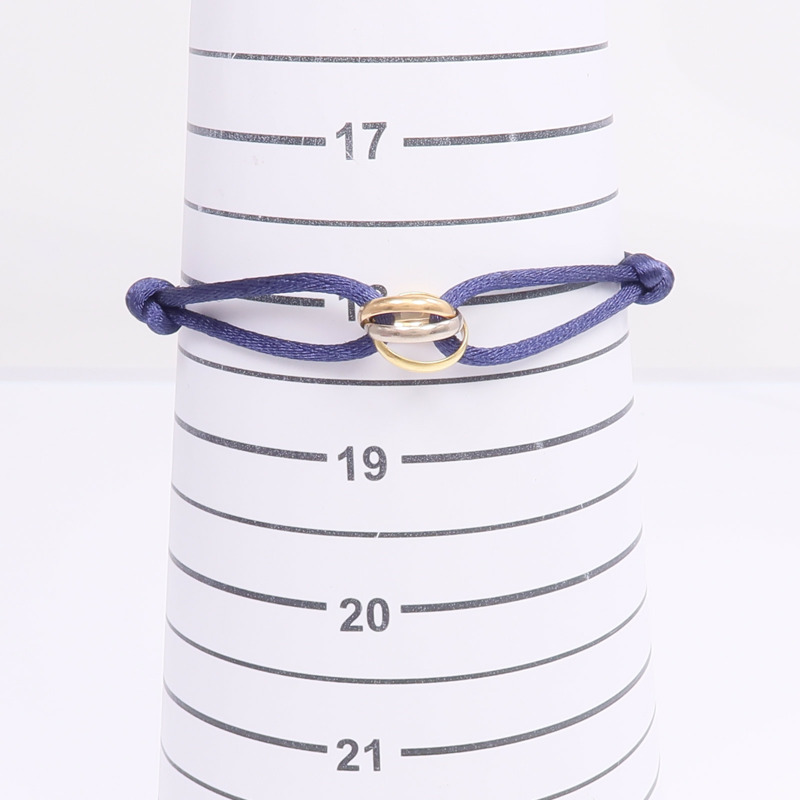 CARTIER 18K黃金/白金/玫瑰金Trinity Bracelet手帶-9