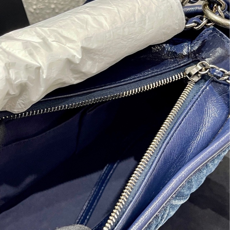 Chanel 香奈兒 流浪包小號牛仔丹寧字母手柄款 稀有 全套-7