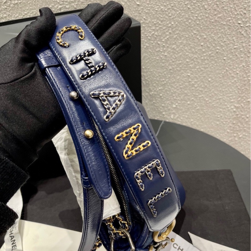 Chanel 香奈兒 流浪包小號牛仔丹寧字母手柄款 稀有 全套-8