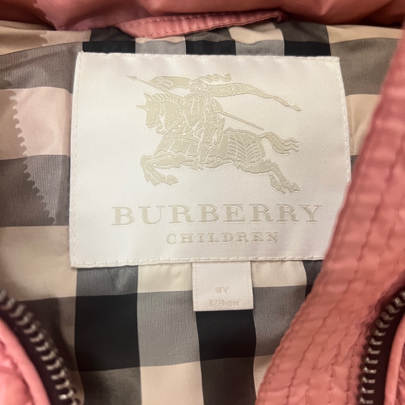 售9新Burberry 女童超美羽絨背心-3
