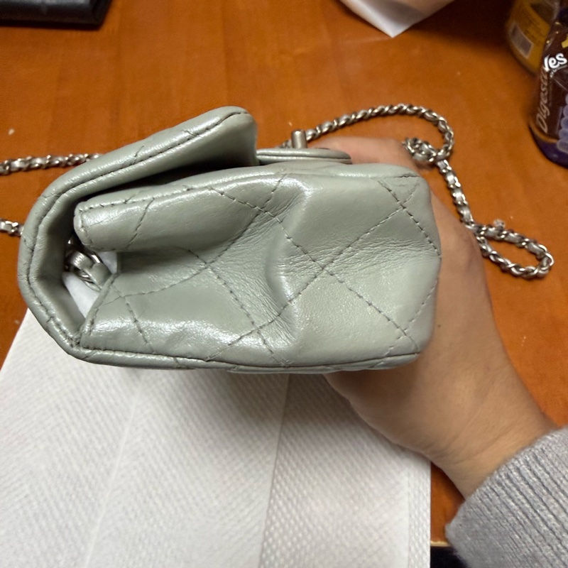 CHANEL MINI CLASSIC FLAG SHOULDER BAG 17cm-3