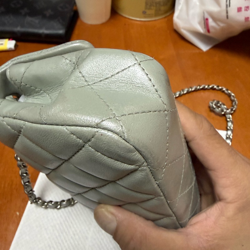 CHANEL MINI CLASSIC FLAG SHOULDER BAG 17cm-5