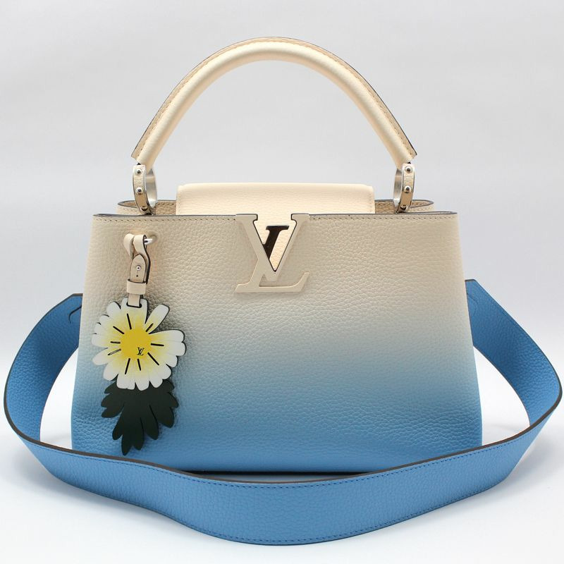 【包稅】LOUIS VUITTON Taurillon Capucines 小號單肩包-0