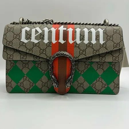 GUCCI GG Supreme Monogram Equestrian 小號 Dionysus 肩背包