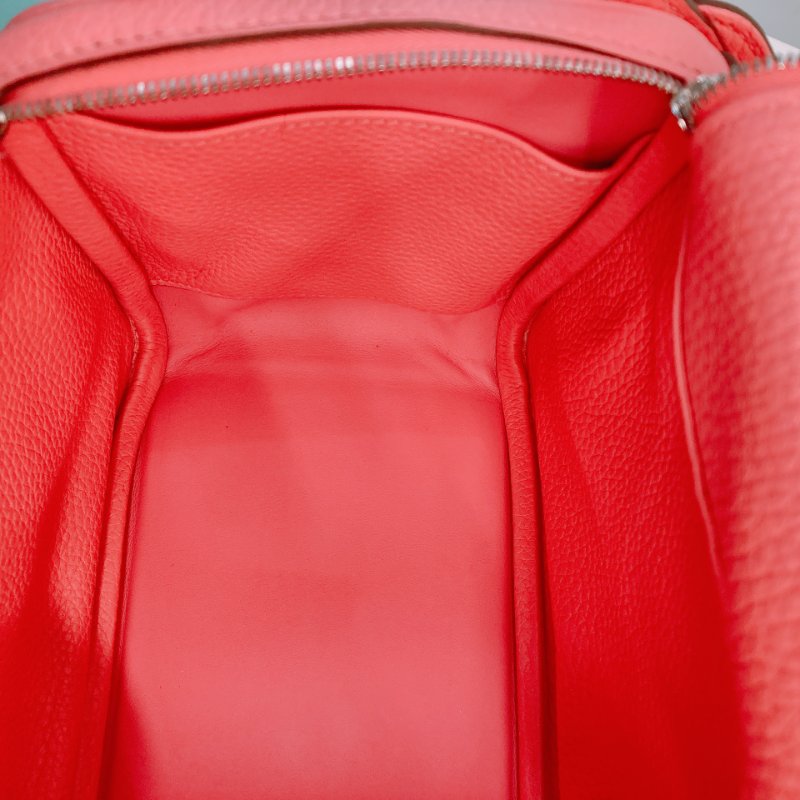 MS0508 Hermes 愛馬仕 琳迪 杜鵑粉 銀扣  Lindy 26 Clemence 8W Rose Azalee x PHW-15