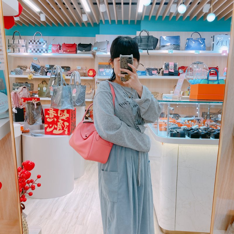 MS0508 Hermes 愛馬仕 琳迪 杜鵑粉 銀扣  Lindy 26 Clemence 8W Rose Azalee x PHW-22