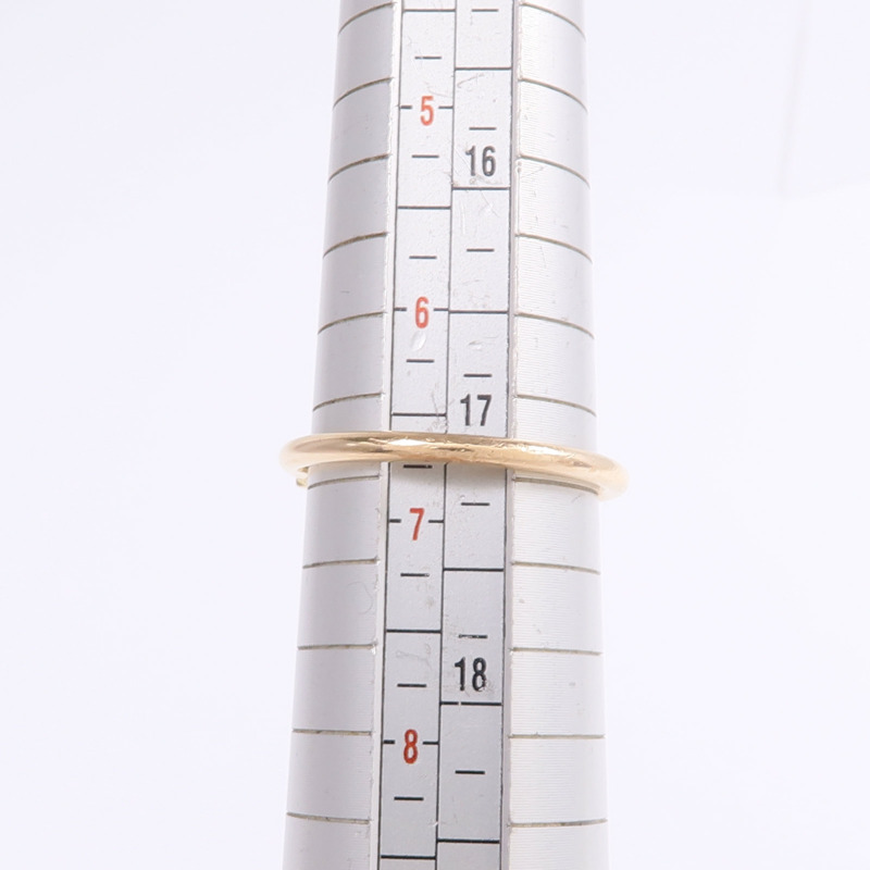 TIFFANY＆CO 18K玫瑰金T Diamond Wire Ring鑽石戒指US#6.75-6