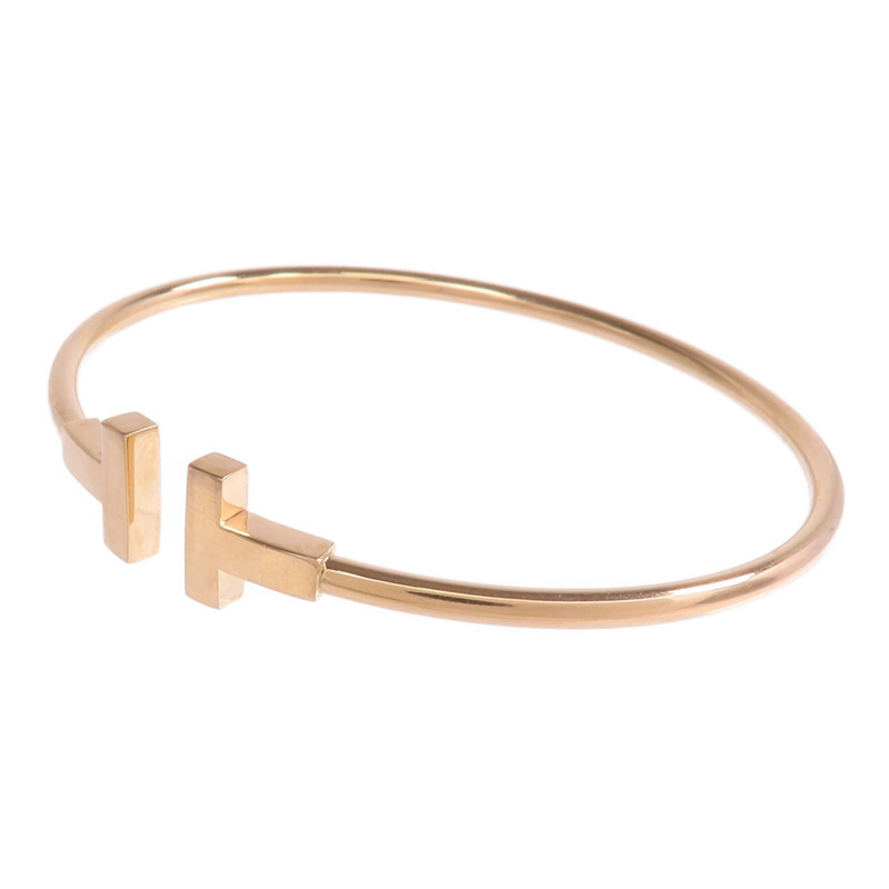 TIFFANY＆CO 18K玫瑰金T Wire手鐲-1