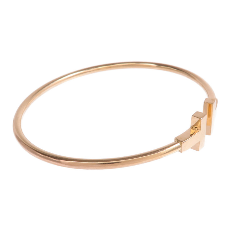 TIFFANY＆CO 18K玫瑰金T Wire手鐲-2