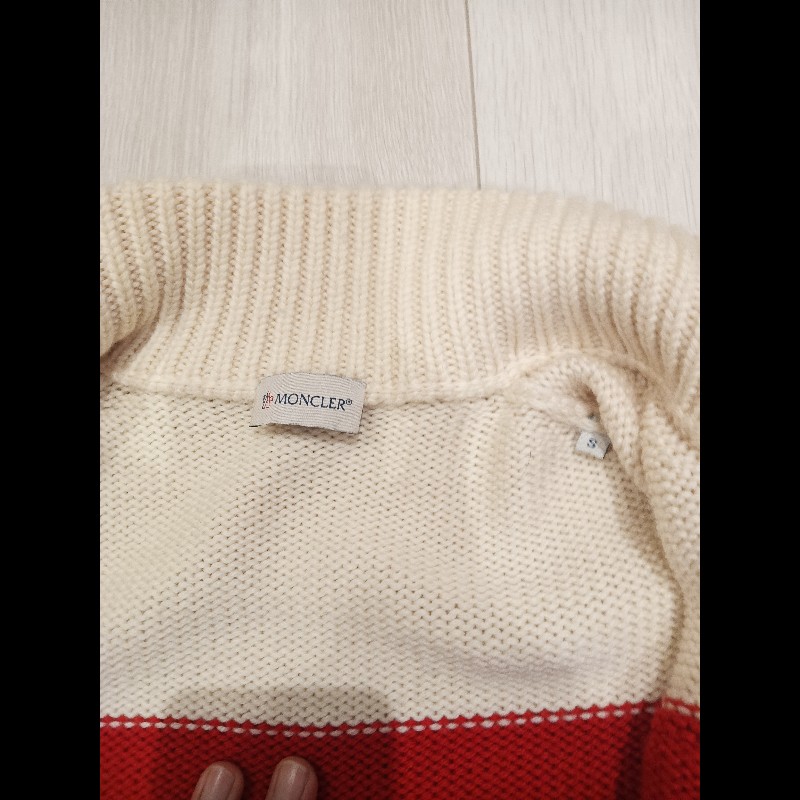 moncler 毛衣#紅米白藍#正品#S號-9