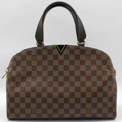 【包稅】LOUIS VUITTON Damier Ebene Kensington 保齡球單肩包