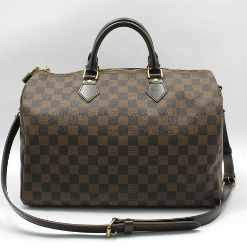 【包稅】LOUIS VUITTON Damier Ebene Bandoulière Speedy 35 單肩包