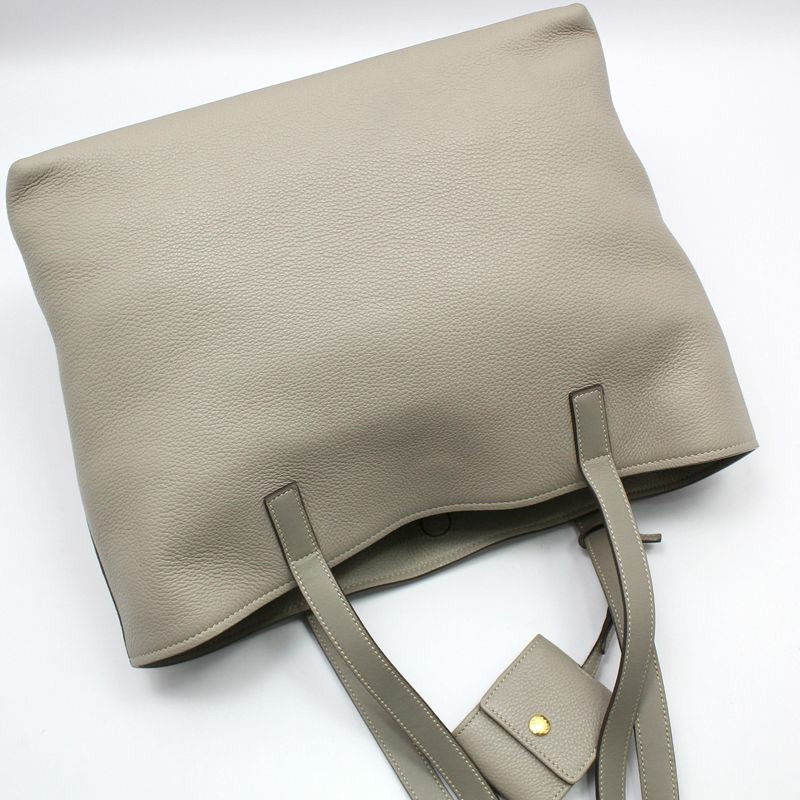 【包稅】PRADA Vitello Daino 金色標誌購物單肩包-2