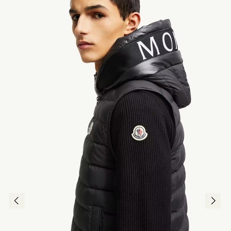 💎Han's house精品服飾💎 moncler Bourget 羽絨 連帽 背心 原價45000 黑-2