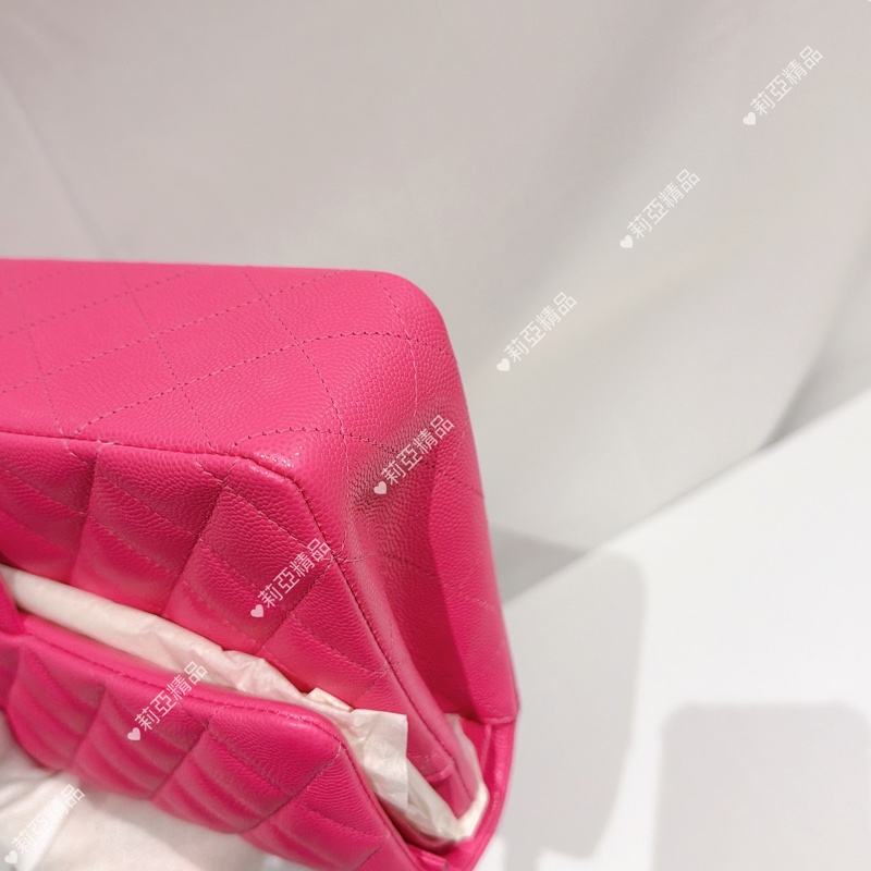莉亞精品♡Chanel cf25 桃紅 二手美包-13