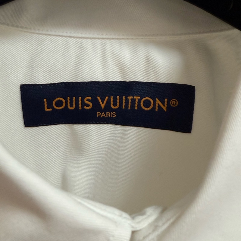 Louis Vuitton white monogram pocket short sleeve shirt S 短袖 襯衫-4
