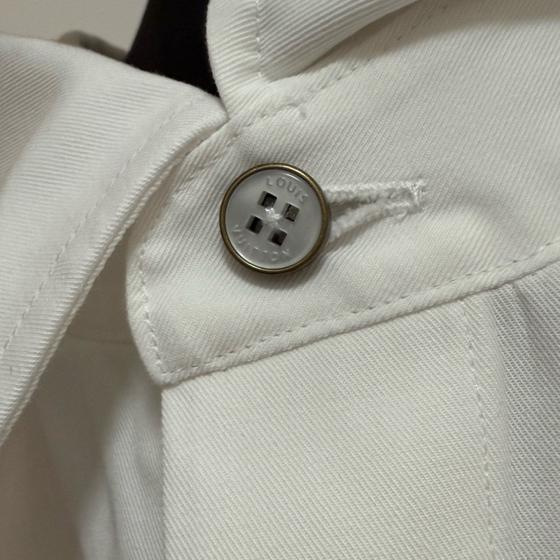 Louis Vuitton white monogram pocket short sleeve shirt S 短袖 襯衫-5