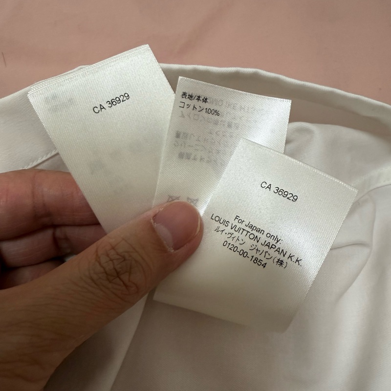 Louis Vuitton white monogram pocket short sleeve shirt S 短袖 襯衫-8