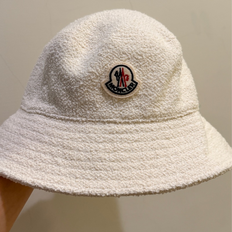 Moncler漁夫帽 帽子 白色S 9.8成新無污-0