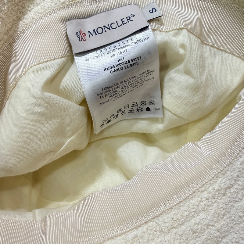 Moncler漁夫帽 帽子 白色S 9.8成新無污-3